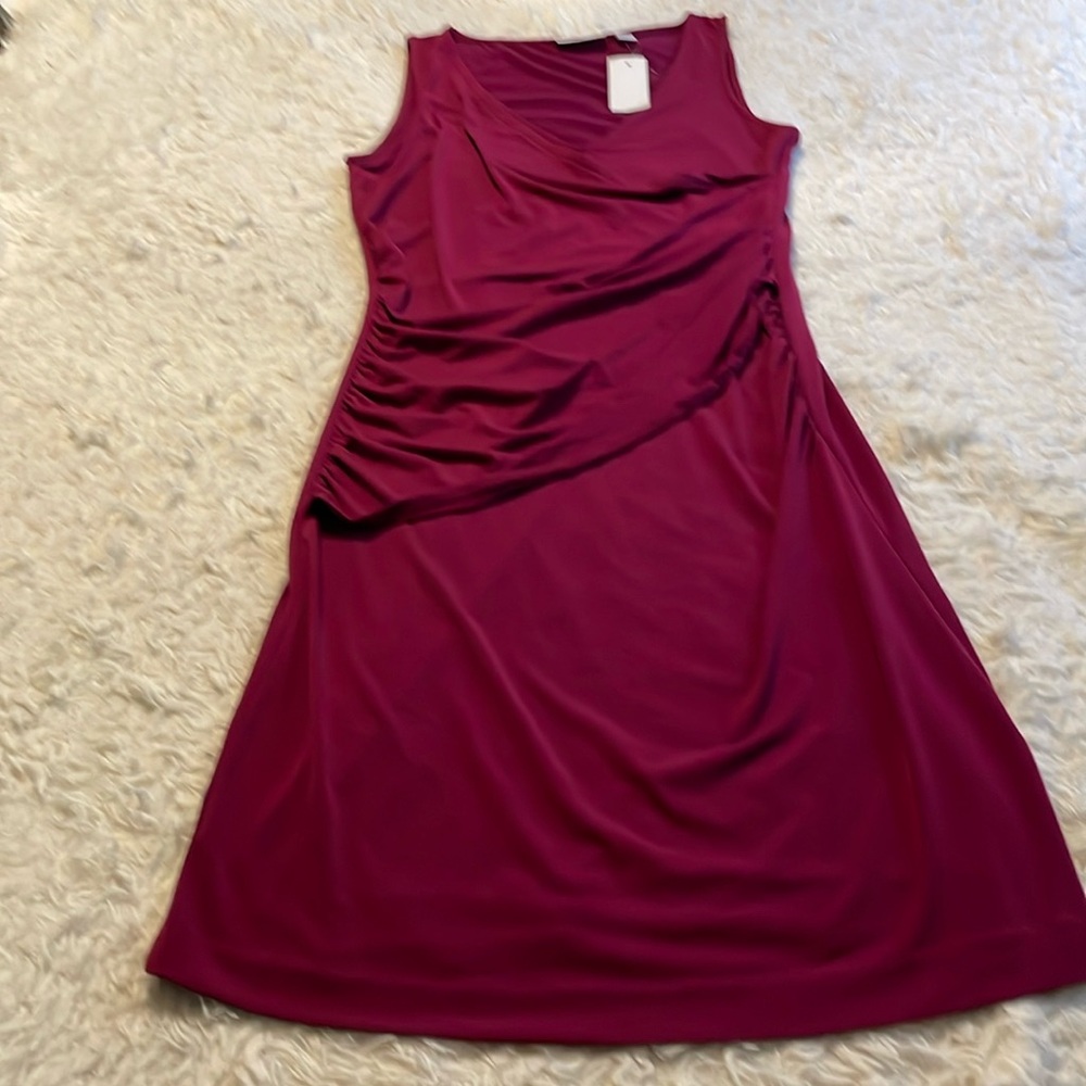 New York & Company Maroon Dress